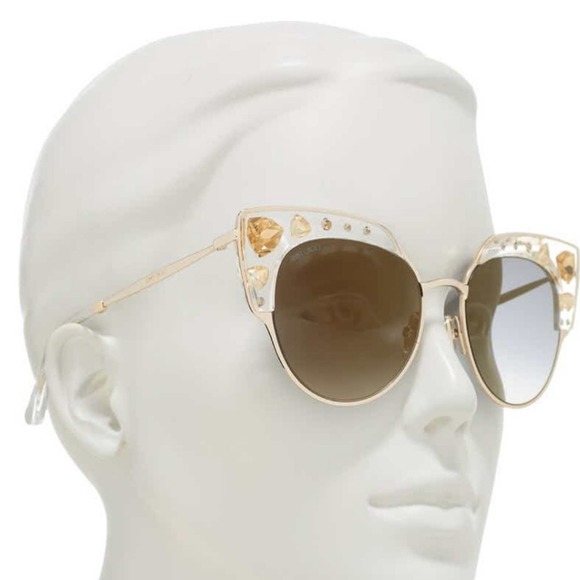 Jimmy Choo Audrey Cat Eye Crystal Embellished Sunglasses - Picture 3 of 10